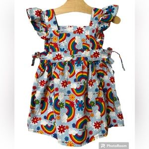 Rainbow Pinafore dress